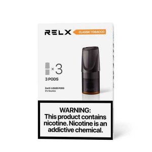 RELX Classic Pods – Classic Tobacco 2% , 5% Nicotine – 3 Pcs Prefilled Pods / Disposable vapestation 2 Relx-Classic-Tobacco-5%-Nicotine-Pods-Online-in-Pakistan-VapeStation-PK2