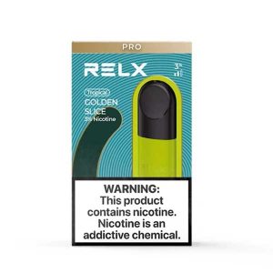 RELX Pod Pro – Golden Slice (Mango ICE) – 3% Nicotine Prefilled Pods / Disposable vapestation 2 Relx-Golden-Slice-Pod-Pro-By-VapeStation-in-Pakistan3