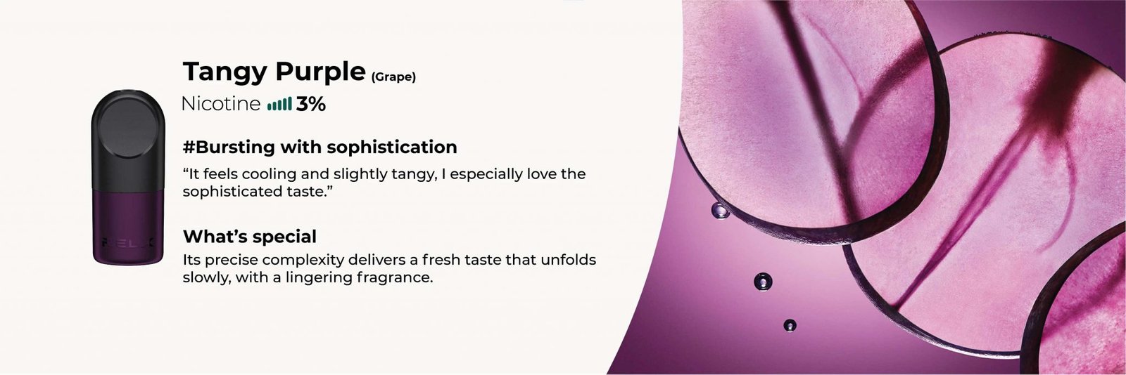 RELX Pod Pro – Tangy Purple (Grape ICE) - VapeStation PK