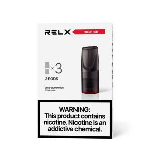 RELX Classic Pods – Fresh Red (Watermelon ICE) 2% , 3% Nicotine – 3 Pcs Prefilled Pods / Disposable vapestation 2 Alternative view of RELX Classic Pods - Fresh Red (Watermelon ICE) 2% , 3% Nicotine - 3 Pcs