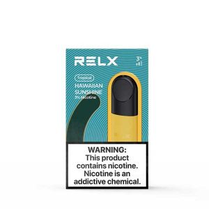 RELX Pod Pro – Hawaiian Sunshine (Pineapple ICE) – 3% Nicotine Prefilled Pods / Disposable vapestation 2 Alternative view of RELX Pod Pro – Hawaiian Sunshine (Pineapple ICE) – 3% Nicotine