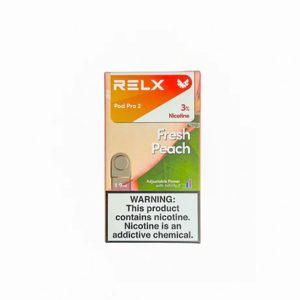 RELX Pod Pro – Orchard Rounds (Fresh Peach) – 3% Nicotine Prefilled Pods / Disposable vapestation 2 relx-pod-pro-fresh-peach