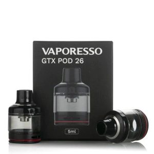 Vaporesso GTX Pod 26 Empty Cartridge 5ml – 2PCS/Pack Accessories vapestation 2 Vaporesso-gtx-pod-26