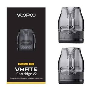 Voopoo Vmate V2 And VTHRU Replacement Pods 3ml – 2 Pcs Accessories vapestation 2 Voopoo-Vmate-Replacement-Cartridges-in-Pakistan