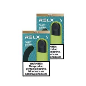 RELX Pod Pro – Tangy Green (Grape Apple) – 3% Nicotine Prefilled Pods / Disposable vapestation 2 Relx-Pods-Pro-Grape-Apple-Pakistan