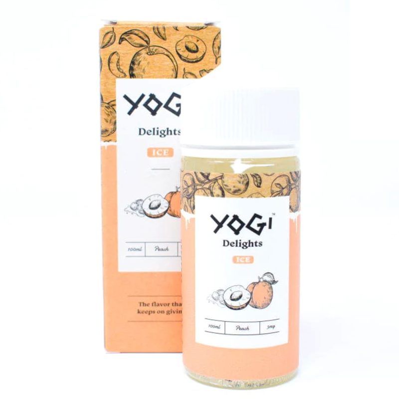 Salt Nic Yogi Delights - Peach Ice 100ml Yogi Tea Positive Energy
