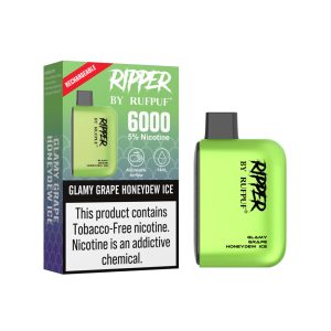 RUFPUF-Ripper-6000-Disposable-Glamy-Grape-Honeydew-Ice