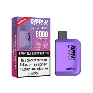 RUFPUF-Ripper-6000-Disposable-Rippin-Blueberry-Cherry-Ice-50mg