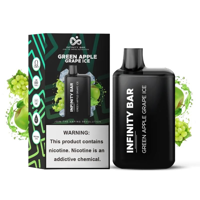 Infinity-Bar-Disposable-Green-Apple-Grape-Ice