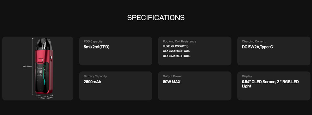 Luxe-XR-Max-Pod-Kit-2800mAh