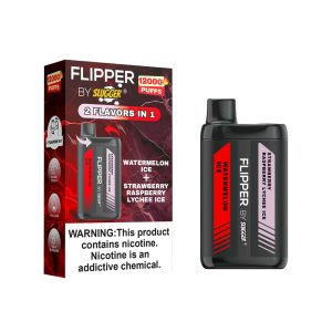 Flipper-Disposable-Vape--Watermelon-Ice+Strawberry-Raspberry-Lychee-Ice-40mg