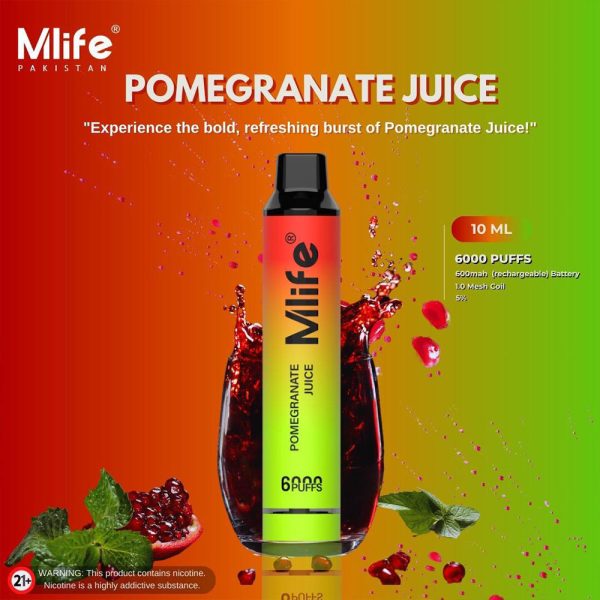 Mlife-Disposable-Vape-Pomegranate-Juice