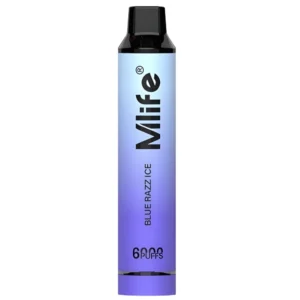 Mlife Disposable Vape - Blue Razz Ice 50mg 6000 Puffs