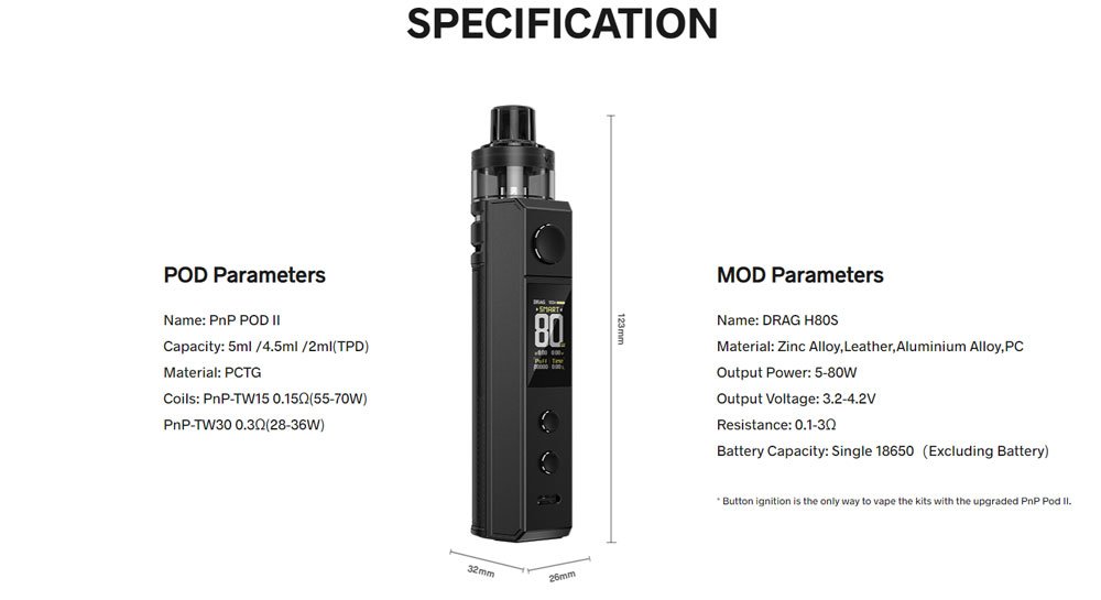 VooPoo-Drag-H80S-Pod-Kit-80Watts