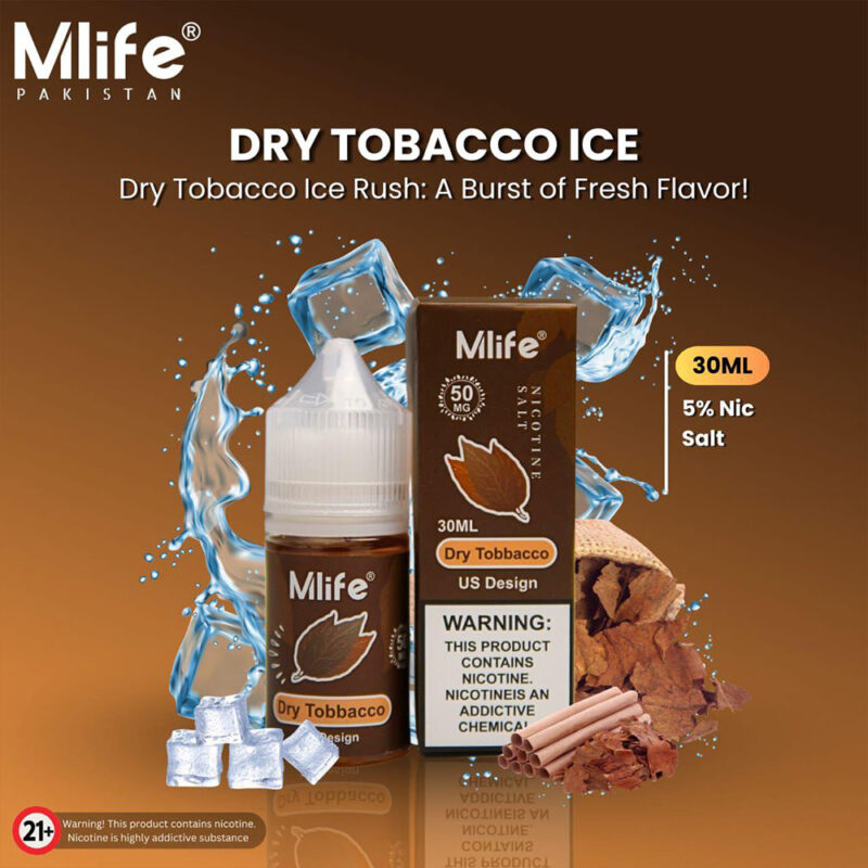 MLife Salt – Dry Tobacco 30ml (50 mg) Mlife Eliquids vapestation MLife-Salt-Dry-Tobacco-30ml-50mg