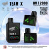 Team X DV12000 Disposable Pod – Black Burben (30mg) (12,000 Puffs) Disposable Vapes vapestation Team-X-DV12000-Disposable-Vape-Tengy-Vera-price-in-pakistan