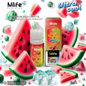 MLife Ultra Cool Salt - Watermelon Jolly Candy Ice 30ml (50 mg)
