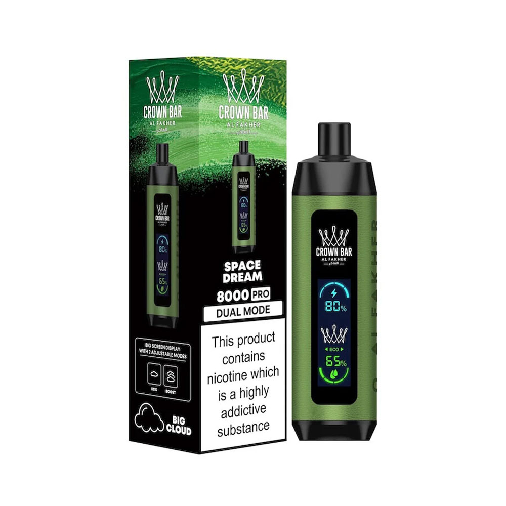 Al Fakher Crown Bar Disposable Vape – Space Dream (5mg) (8000 Puffs) Al Fakher Disposables vapestation 3 Al-Fakhar-Space-Dream-8000-Puffs-5mg