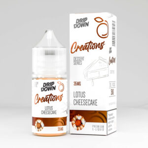 Drip Down Creations Salt – Lotus Cheesecake 30ml (35, 50 mg) Drip Down vapestation Drip-Down-Creations-Lotus-Cheesecake-30ml