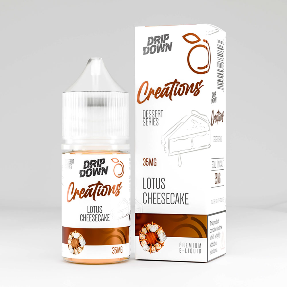 Drip Down Creations Salt – Lotus Cheesecake 30ml (35, 50 mg) Drip Down vapestation 3 Drip-Down-Creations-Lotus-Cheesecake-30ml