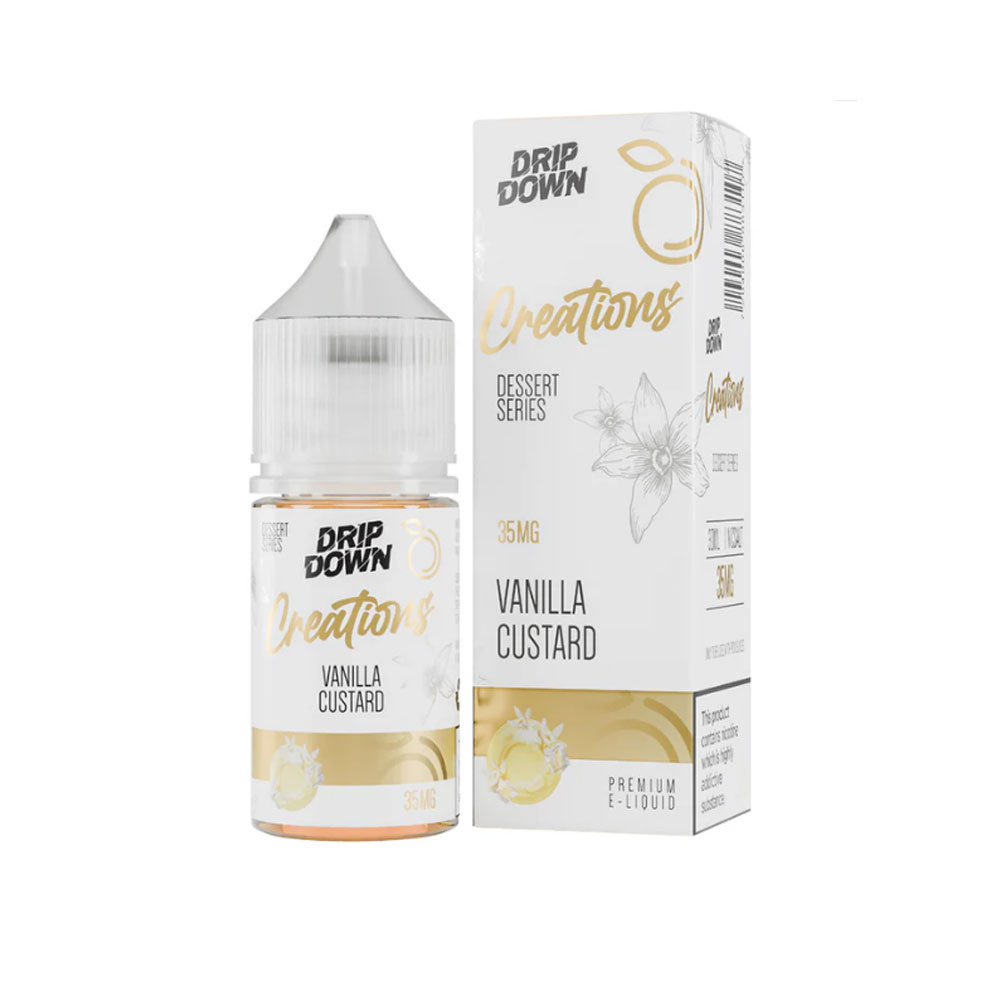 Drip Down Creations Salt – Vanilla Custard 30ml (35, 50 mg) Drip Down vapestation 2 Drip-Down-Creations-Vanilla-Custard-30ml-50mg
