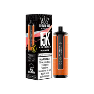 Al Fakher Crown Bar Disposable Vape – Peach Ice (6mg) (15000 Puffs) Al Fakher Disposables vapestation Al-Fakher-Crown-Bar-Peach-Ice-6mg-15K-Puffs
