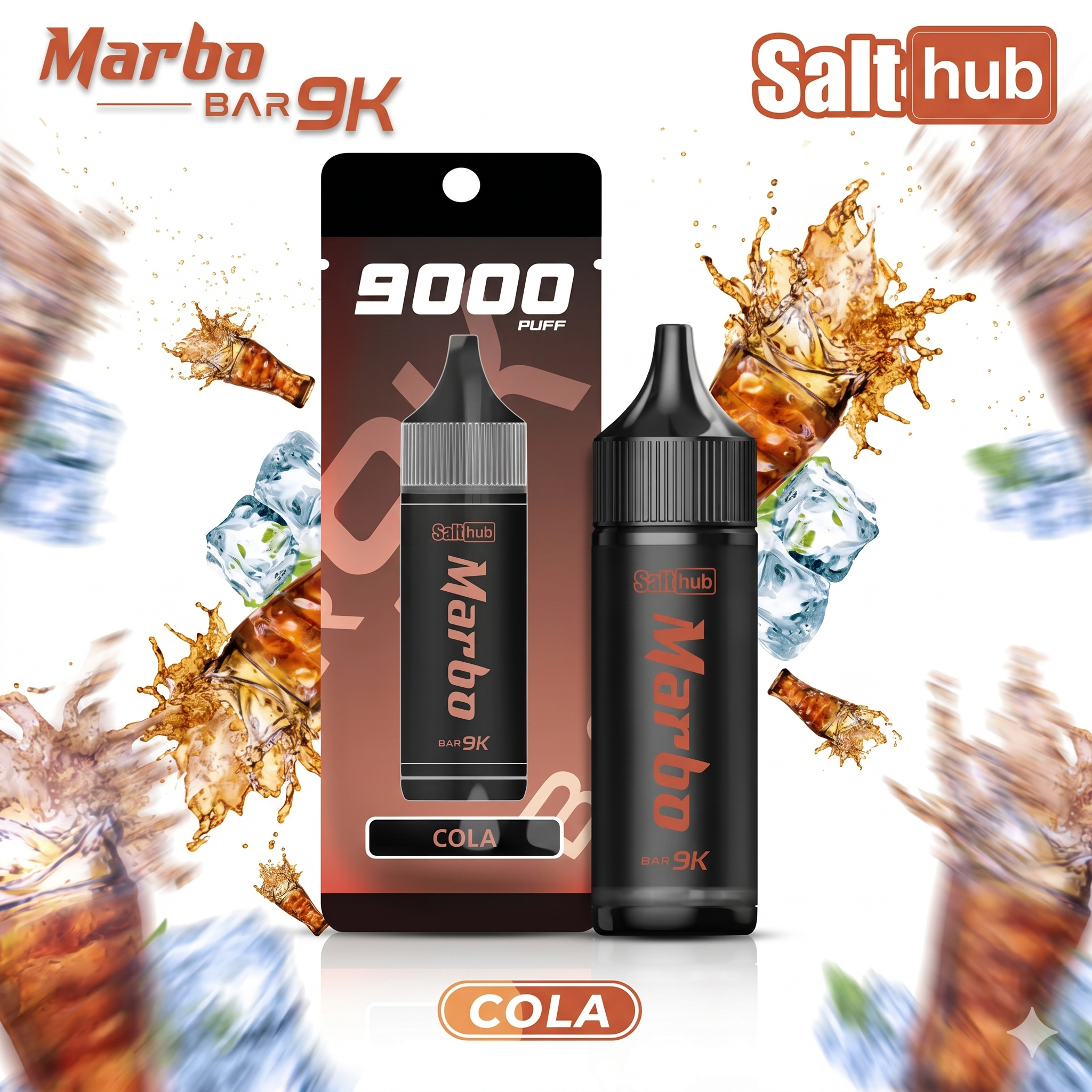 Salt Hub Bar Disposable Vape - Cola (30mg) (9000 Puffs)