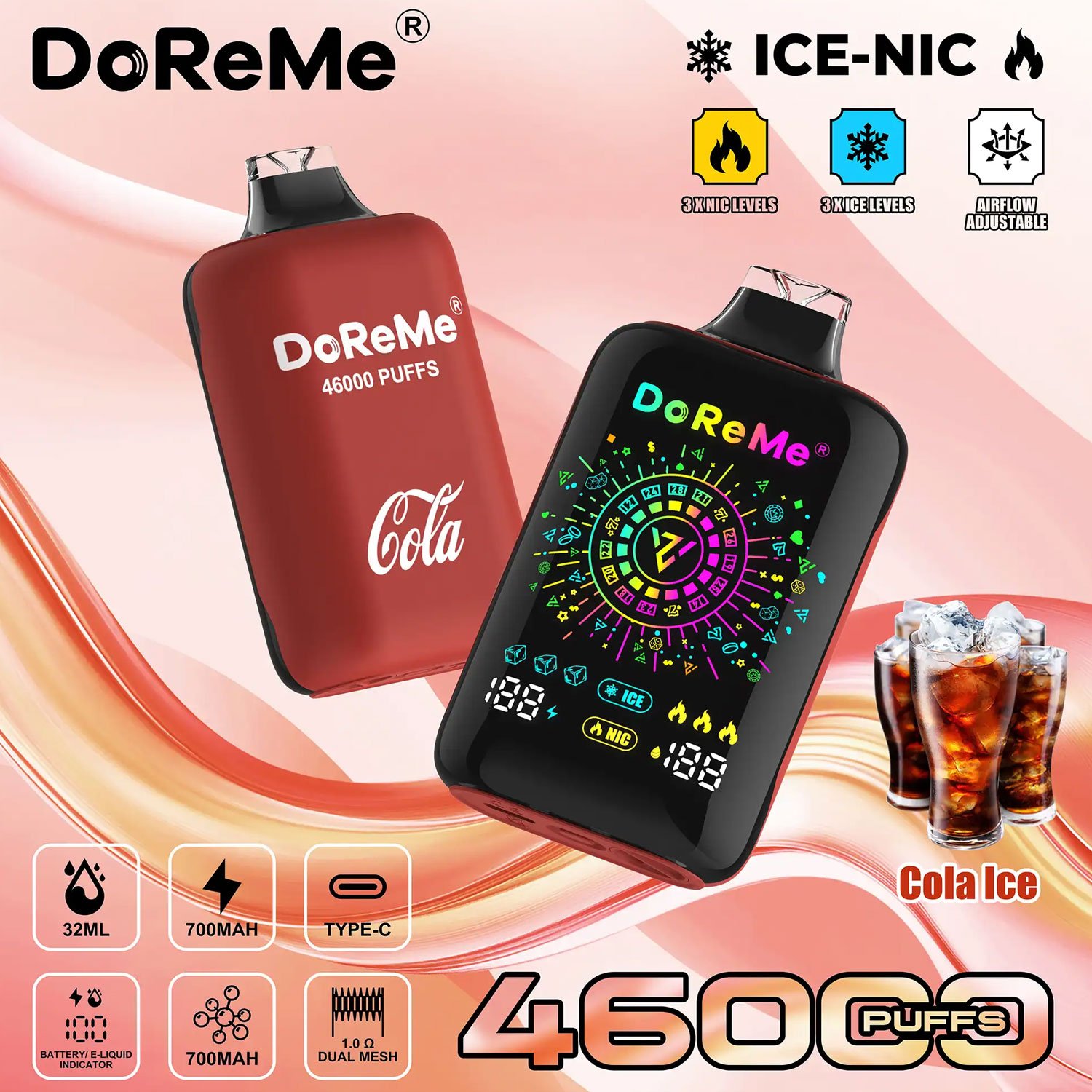 Doreme-Disposable-Vape-Cola-46K-50mg