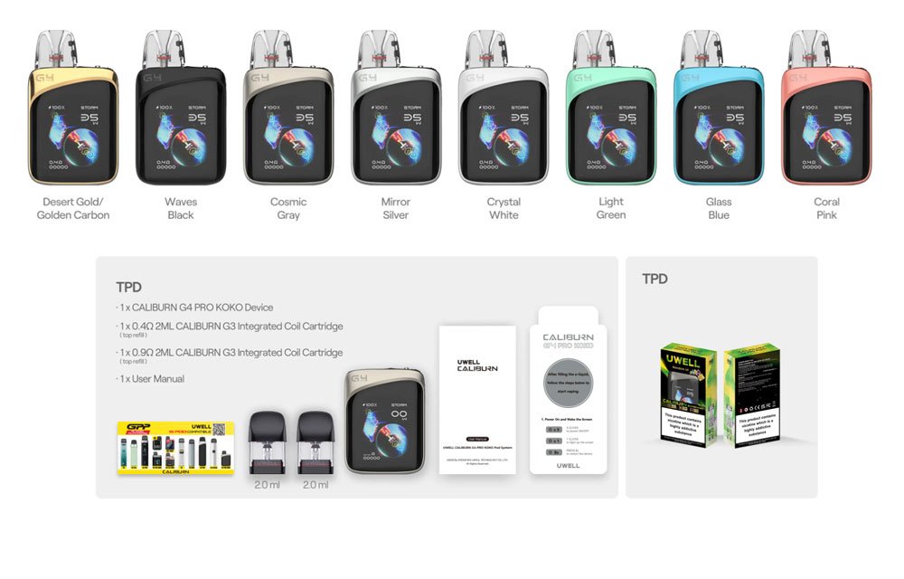 Uwell-Caliburn-G4-Pro-Koko-Kit-35-Watts-Sale-in-pakistan