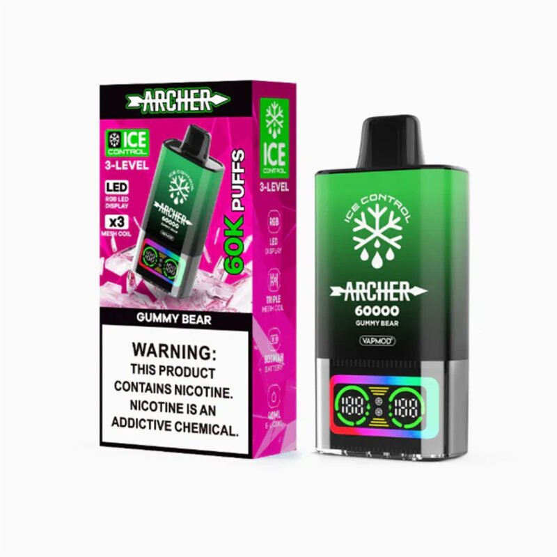 Archer-Gummy-Bear-Disposable-Vape-50mg-60K-Puffs