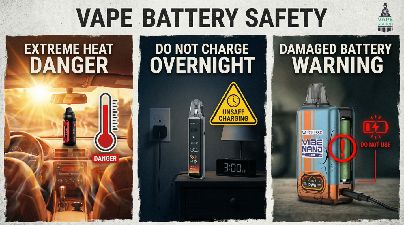 Safe Vape Battery Charging Tips And Proper Vape Device Handling For Beginners