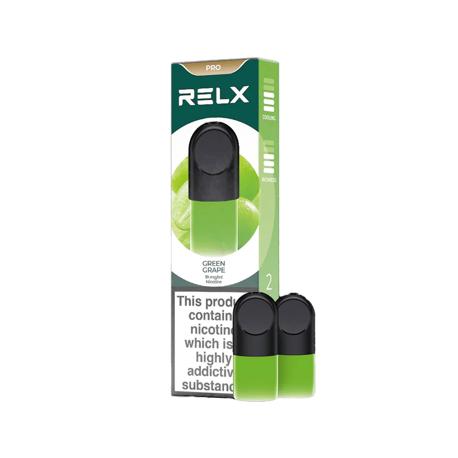 Relx-Pod-Pro-Green-Grape-Ice