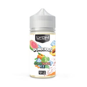 LYON Dualicious Guava Peach Ice 100ml 3mg bottle
