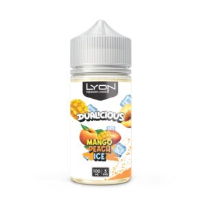 LYON Dualicious Mango Peach Ice 100ml 3mg bottle
