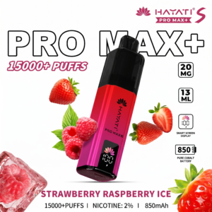 Hayati Pro Max+ Disposable Vape - Strawberry Raspberry Ice (20mg) 15000 Puffs