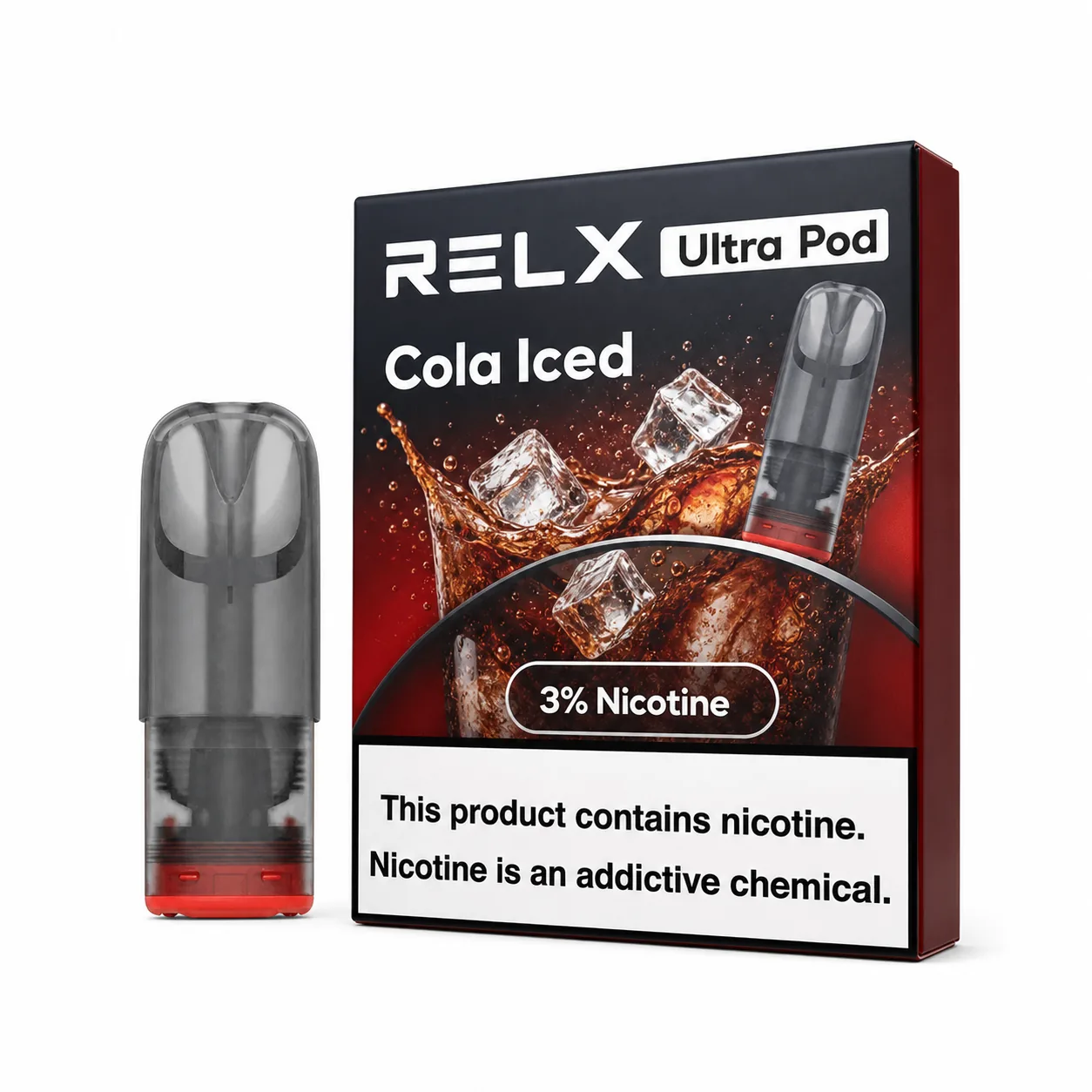 RELX Ultra Pod Cola Iced 3% box image