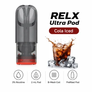 RELX Ultra Pod Cola Iced 3% infographic