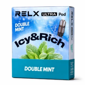 Real RELX Ultra Pod Double Mint Iced 3% box image