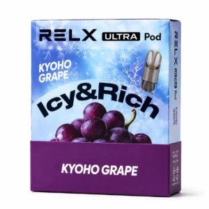 Real RELX Ultra Pod Kyoho Grape Iced 3% box image
