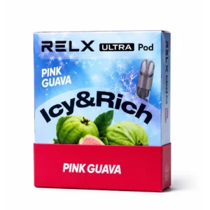 Real RELX Ultra Pod Pink Guava Iced 3% box image