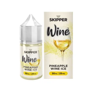 Skipper Pineapple Wine Ice 30ml 25mg and 50mg nicotine salt bottle and box