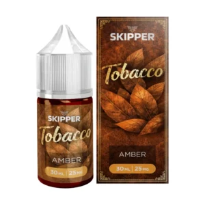 Skipper Tobacco Amber 30ml 25mg nicotine salt bottle and box