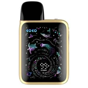 UWELL Caliburn G5 KOKO Golden Brown pod kit on a white background