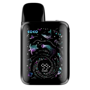 UWELL Caliburn G5 KOKO Onyx Black pod kit on a white background