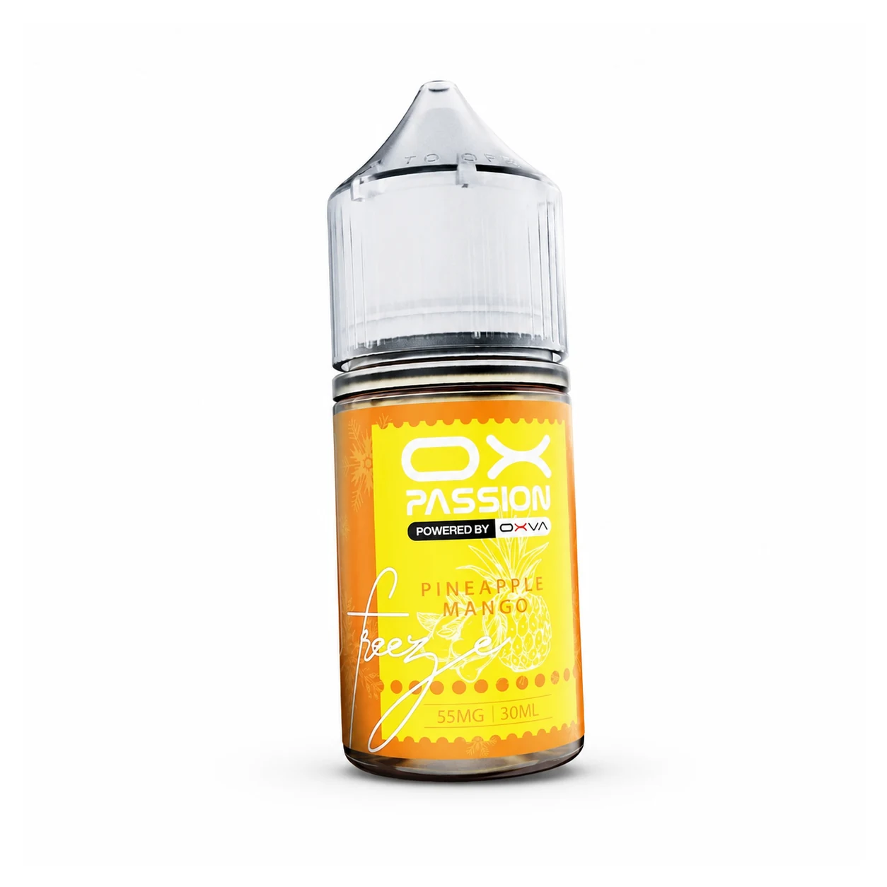 OX Passion Freeze Salt - Pineapple Mango Ice 30ml (55 mg) product on white background
