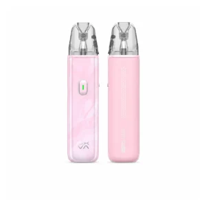 OXVA XLIM GO Lite Light Pink pod kit front and back on white background