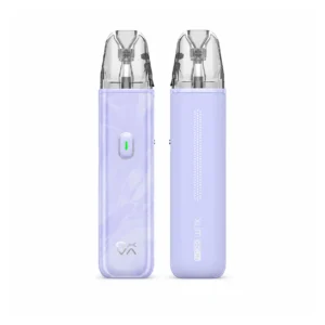 OXVA XLIM GO Lite Light Purple pod kit front and back on white background