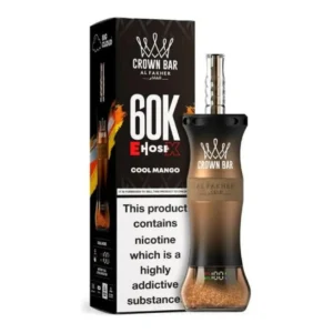 Al Fakher Crown Bar E-Hose X Cool Mango 60000 puffs on white background