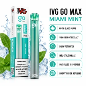 IVG GO MAX Miami Mint 3000 puffs specifications