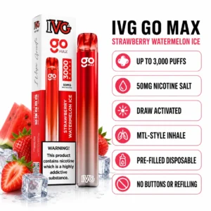 IVG GO MAX Strawberry Watermelon Ice 3000 puffs specifications